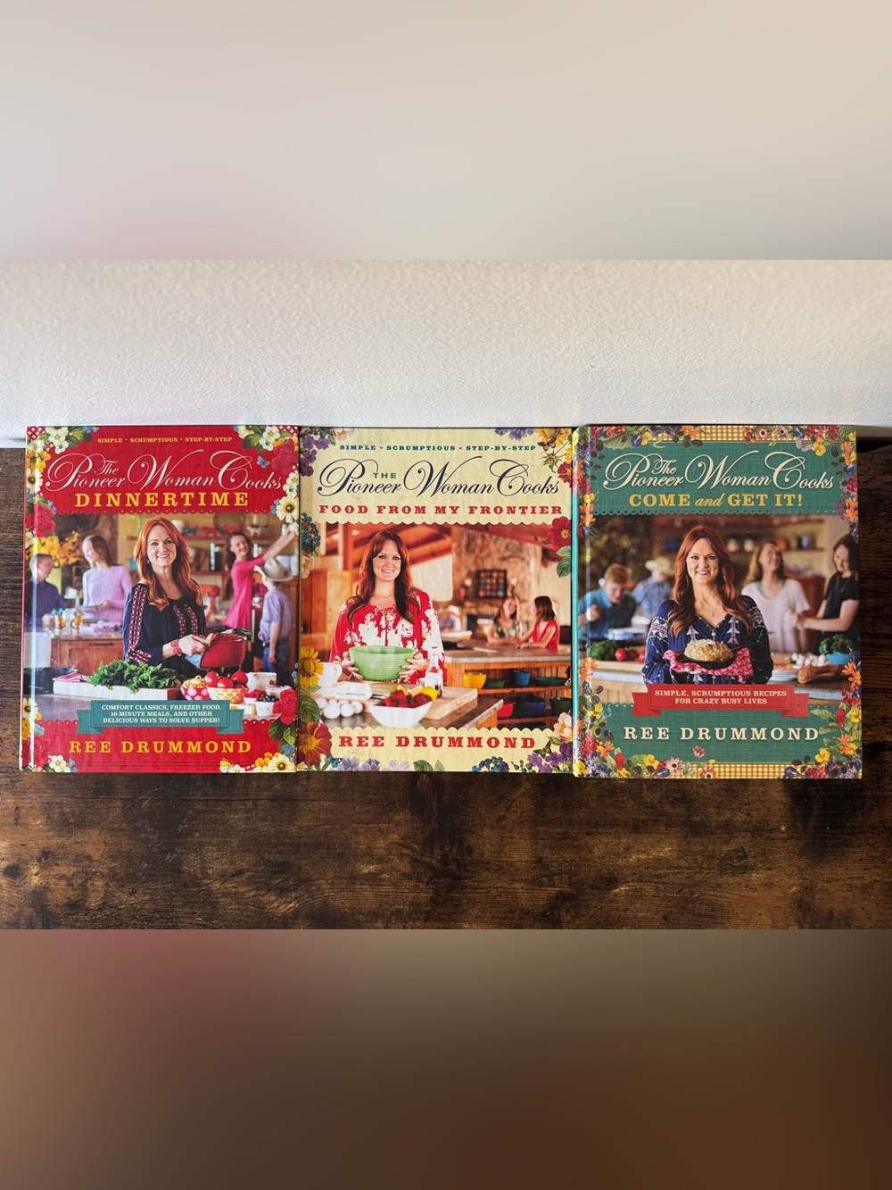 The Pioneer Woman Cooks Hardcover Cookbook Lot Ree Drummond (3 books)
